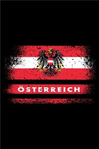 Österreich Flaggen Vintage Notizbuch