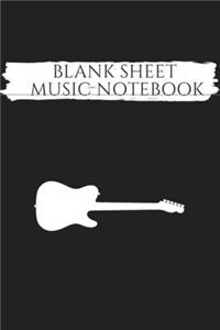 Blank Music Sheet Notebook