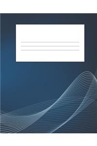 Dark Bule Composition Notebook