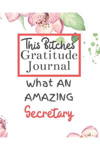 This Bitches Gratitude Journal What An Amazing Secretary