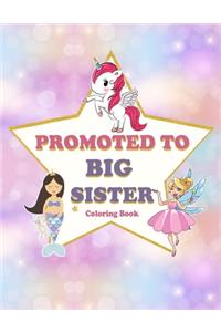 Promoted To Big Sister Coloring Book