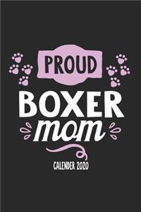 Proud Boxer Mom Calender 2020