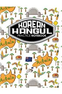 Korean Hangul Practice Notebook