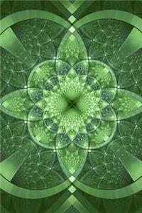Green Shamrock Fractal Journal