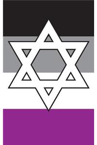 Jewish Star Asexual Pride Flag - Lined Notebook