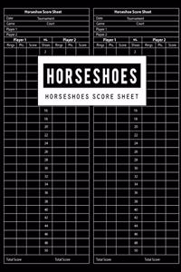 Horseshoes Score Sheet