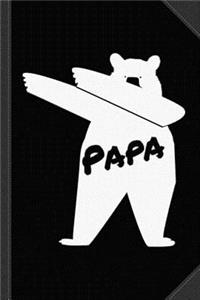 Dabbing Papa Bear Journal Notebook