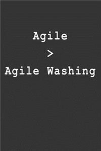 Agile > Agile Washing