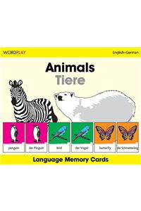 Wordplay Language Memory Cards-Animals (English-German)