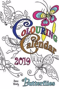 Colouring Calendar 2019 Butterflies (UK Edition)