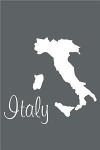 Italy - Slate Grey Blank Notebook