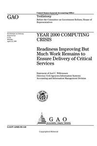 Year 2000 Computing Crisis: Readiness Improving But Much Work Remains to Ensure Delivery of Critical Services