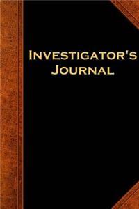 Investigator's Journal