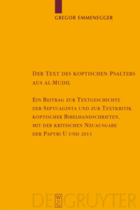 Text des koptischen Psalters aus al-Mudil