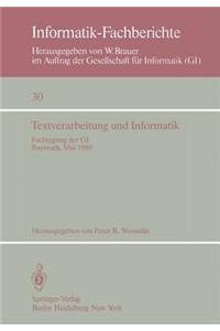 Textverarbeitung Und Informatik