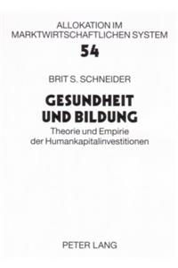 Gesundheit Und Bildung