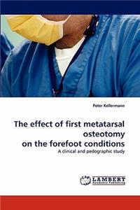 Effect of First Metatarsal Osteotomy on the Forefoot Conditions