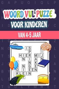Woord Vul Puzzel voor Kinderen Van 4-5 Jaar