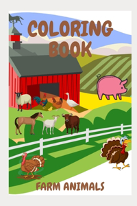 Coloring Book Farm Animals