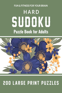 Hard Sudoku Puzzle Book for Adults