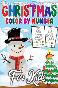 Christmas Color By Number For Kids