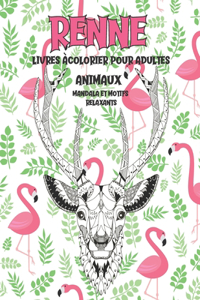 Livres à colorier pour adultes - Mandala et motifs relaxants - Animaux - Renne