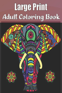 Large Print Adult Coloring Book