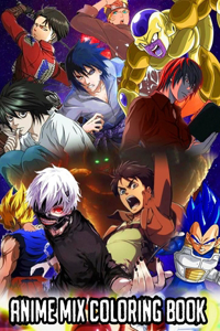 Anime Mix Coloring Book