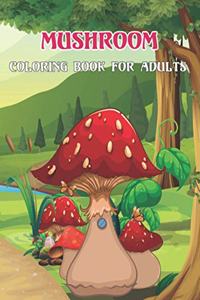 Mushroom Coloring Book For Adults