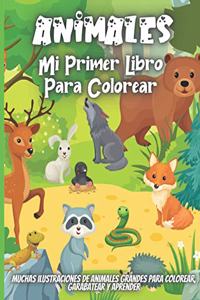 Animales Mi Primer Libro Para Colorear