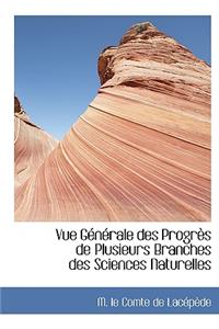 Vue Gacnacrale Des Prograus de Plusieurs Branches Des Sciences Naturelles