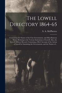 Lowell Directory 1864-65