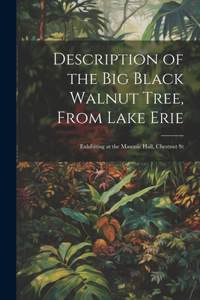 Description of the Big Black Walnut Tree, From Lake Erie