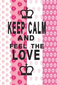Notizbuch Keep Calm and feel the Love