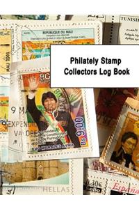 Philately Stamp Collectors Log Book