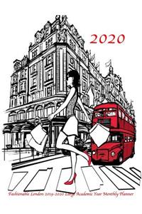2020 Fashionable London 2019-2020 Large Academic Year Monthly Planner