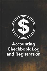 Accounting Checkbook Log and Registration