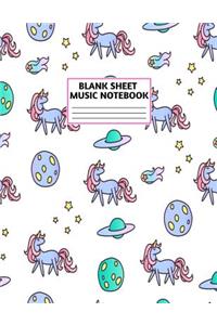 Blank Sheet Music Notebook