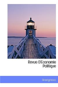Revue D'Economie Politique