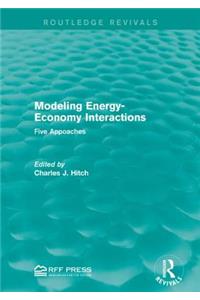 Modeling Energy-Economy Interactions