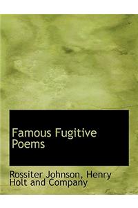 Famous Fugitive Poems