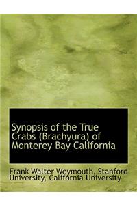 Synopsis of the True Crabs (Brachyura) of Monterey Bay California