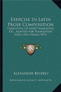 Exercise In Latin Prose Composition