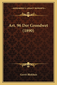 Art. 96 Der Grondwet (1890)
