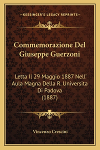 Commemorazione Del Giuseppe Guerzoni