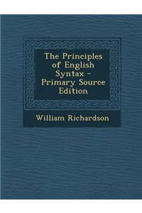 The Principles of English Syntax
