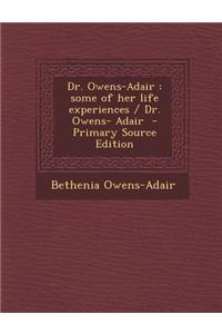 Dr. Owens-Adair