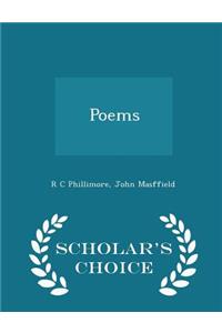 Poems - Scholar's Choice Edition