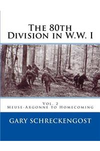 80th Division in W.W. I