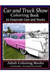 Car and Truck Show Coloring Book 25 Grayscale Cars and Trucks